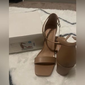 Tan Heeled Sandals